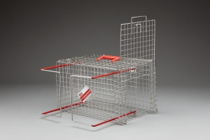 Klatka iniekcyjna, zabiegowa. Stal nierdzewna.