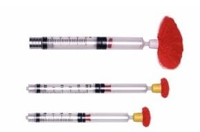 Strzykawki do dmuchaw weterynaryjnych. 5 ml.  3 szt.